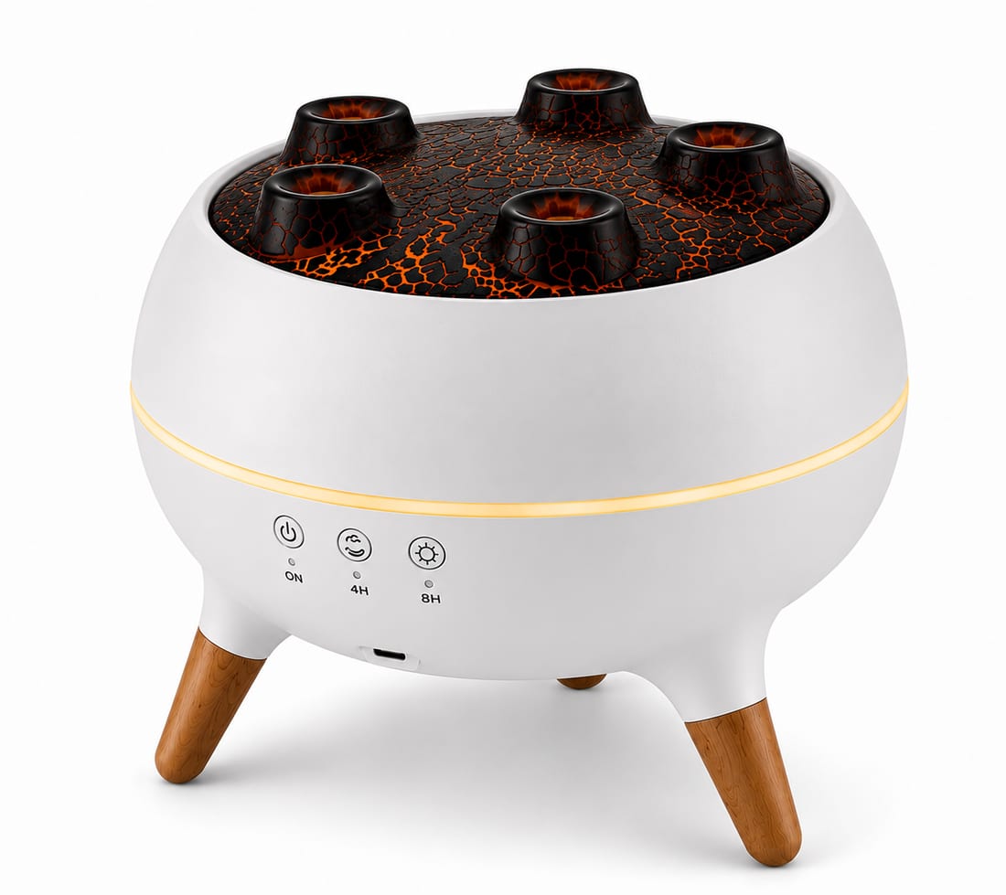 250ml Multi-Nozzle Jellyfish Aromatherapy Humidifier with Timing